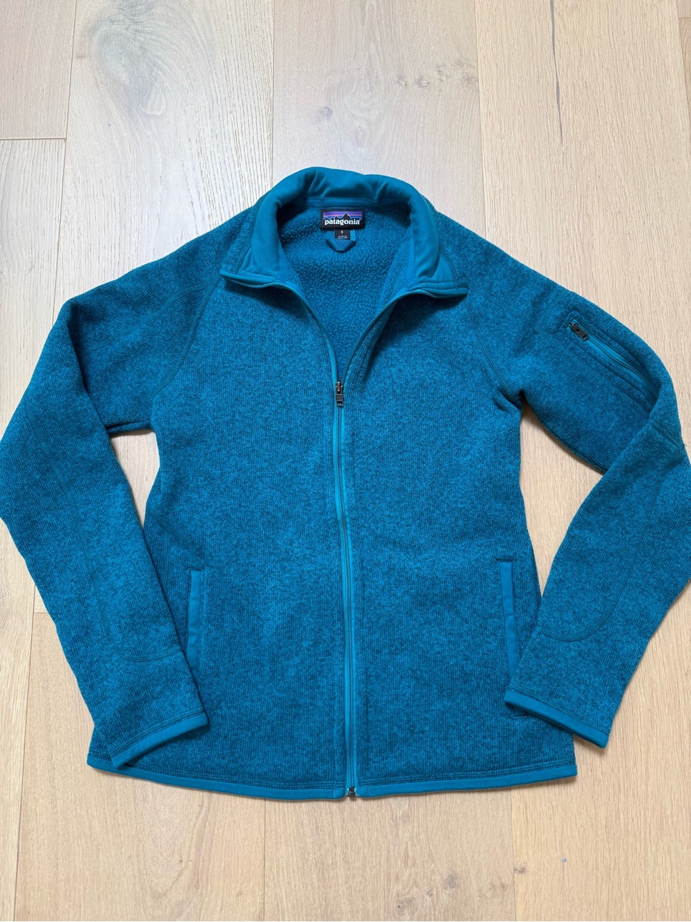 Patagonia Teal Zip-Up Fleece Jacket